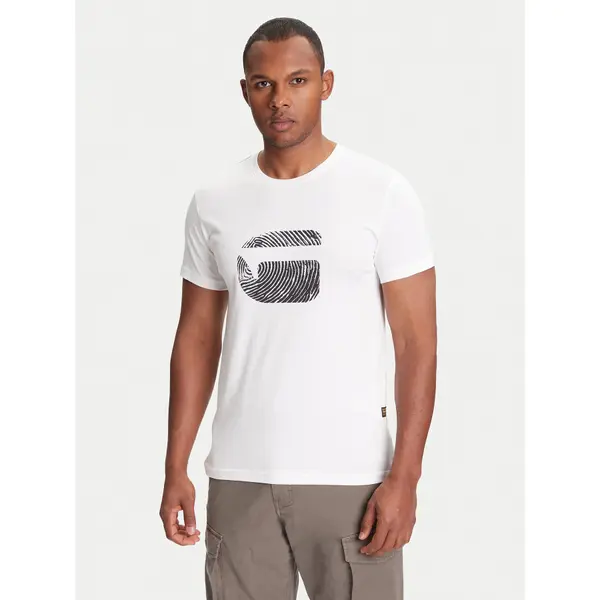 G-Star Raw G-Star Raw T-shirt Finger Print Burger D26041-C506 Bijela Regular Fit