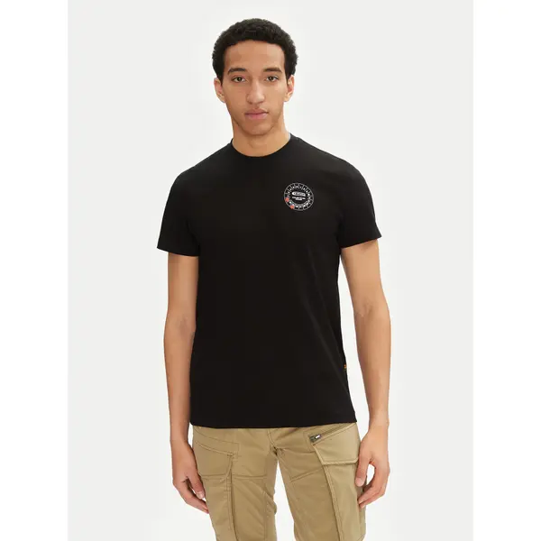 G-Star Raw G-Star Raw T-shirt Gauge D25972-C336 6484 Crna Regular Fit
