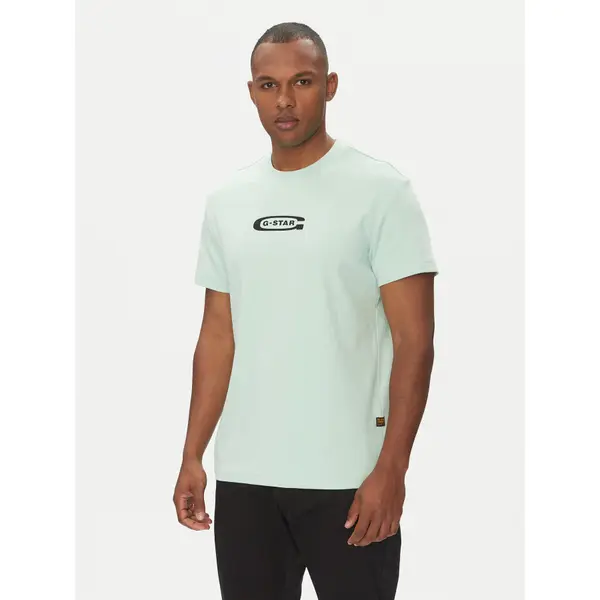 G-Star Raw G-Star Raw T-shirt Old Skool D25967-C812 Zelena Regular Fit