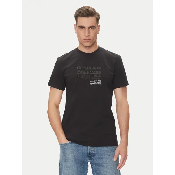 G-Star Raw G-Star Raw T-shirt Originals D26044-C336 Crna Regular Fit