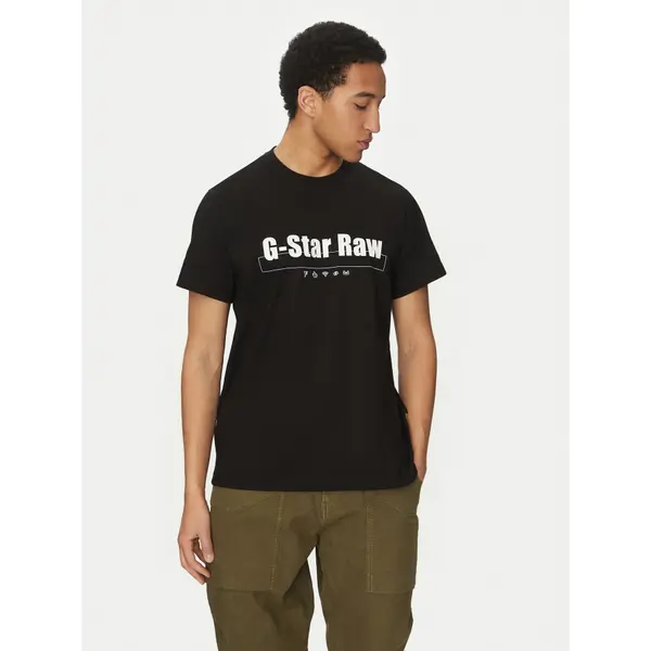 G-Star Raw G-Star Raw T-shirt Symbols D25970-C336 Crna Regular Fit