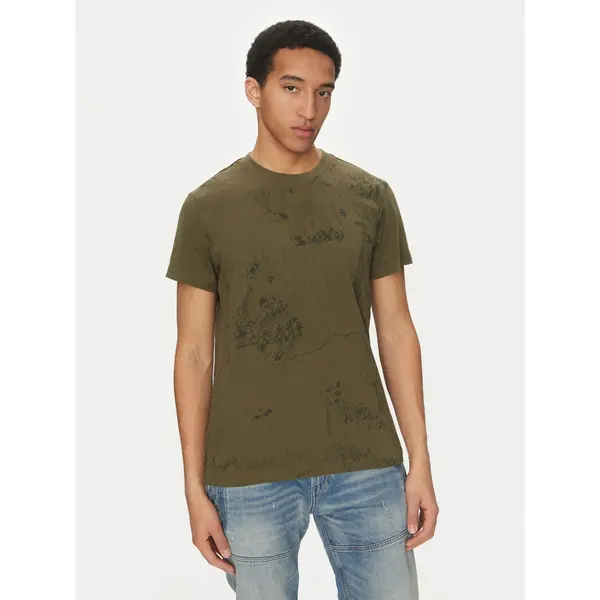 G-Star Raw G-Star Raw T-shirt Wash D25973-C338 H343 Zelena Regular Fit
