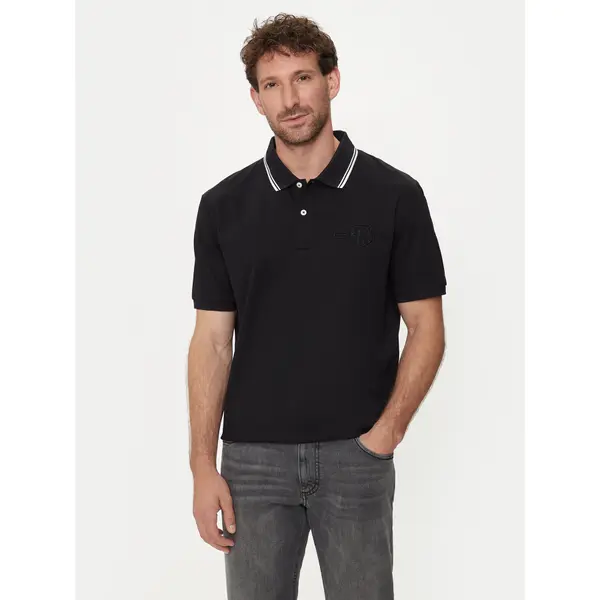 Gant Gant Polo Contrast 2013039 Crna Regular Fit