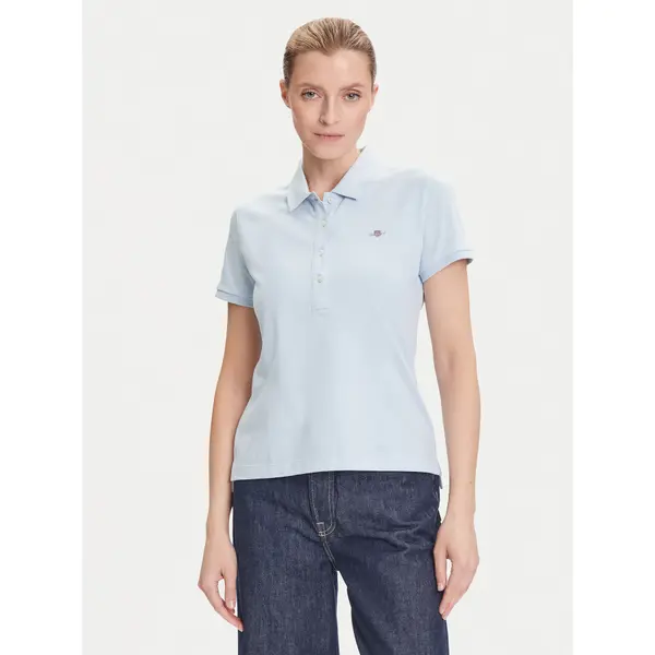 Gant Gant Polo Sheild 4200870 Svijetloplava Slim Fit