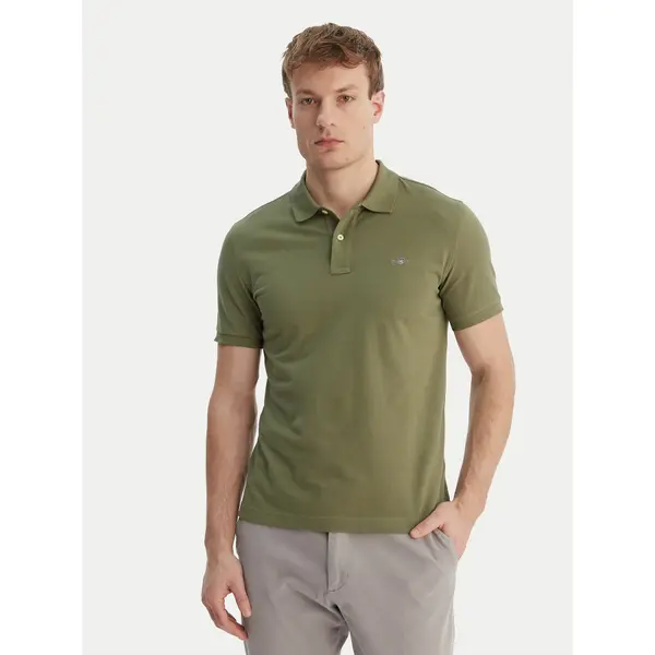Gant Gant Polo Shield 2220 Zelena Slim Fit