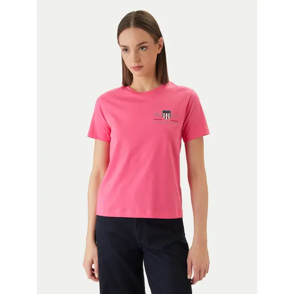 Gant Gant T-shirt 4200277 Ružičasta Regular Fit