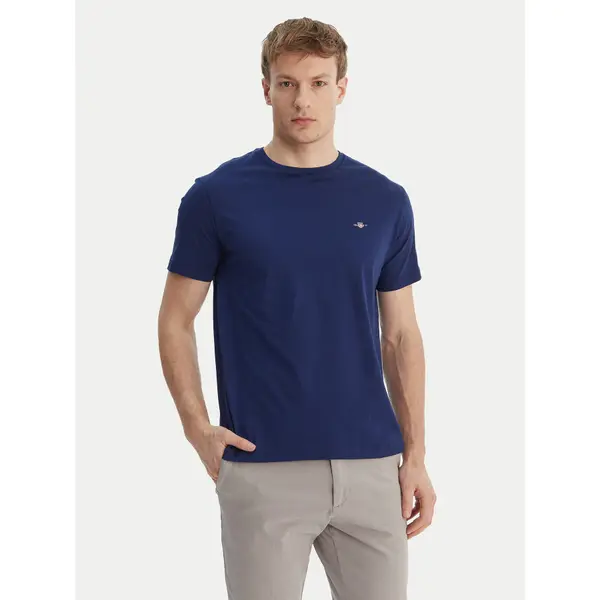 Gant Gant T-shirt Shield 2003184 Tamnoplava Regular Fit
