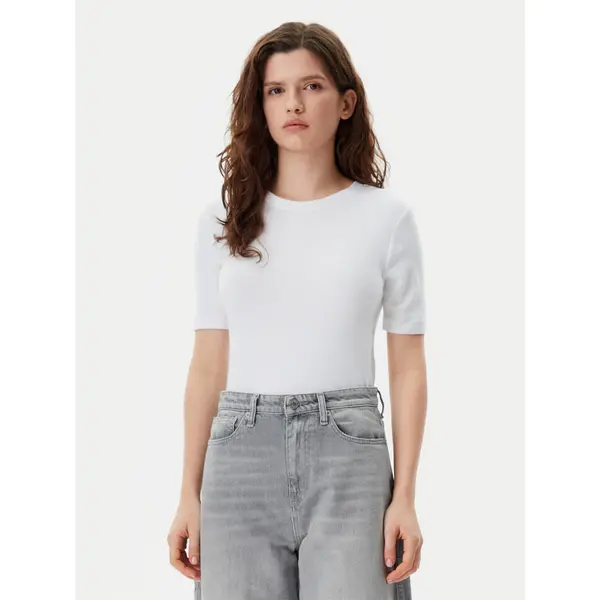 Gap Gap T-shirt 679172-01 Bijela Stretch Fit