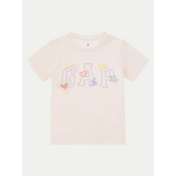 Gap Gap T-shirt 710283-04 Ružičasta Regular Fit