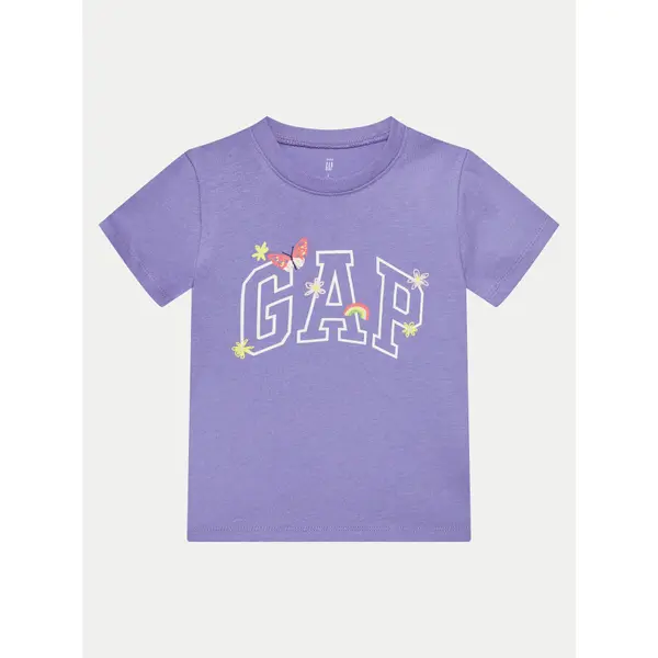 Gap Gap T-shirt 710283-05 Ljubičasta Regular Fit