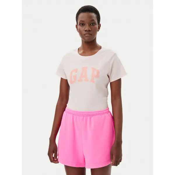 Gap Gap T-shirt 729555-01 Ružičasta Regular Fit