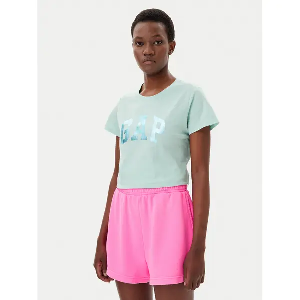 Gap Gap T-shirt 729555-13 Zelena Regular Fit