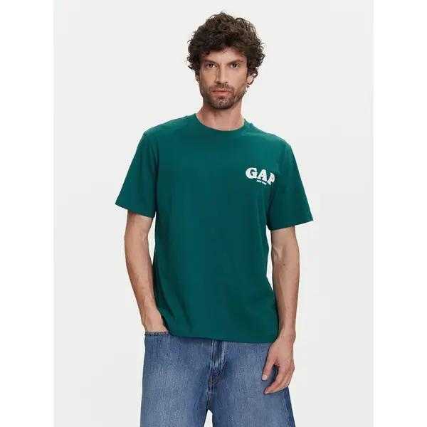 Gap Gap T-shirt 768925-02 Zelena Regular Fit
