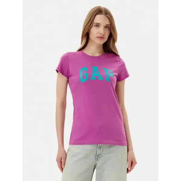 Gap Gap T-shirt 776775-07 Ljubičasta Regular Fit