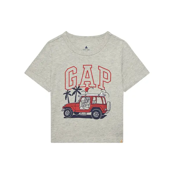 Gap Gap T-shirt 779639-00 Siva Regular Fit