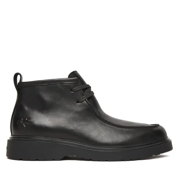 Calvin Klein Gležnjače Calvin Klein Combat Apron Mid Boot Lth YM0YM01445 Crna
