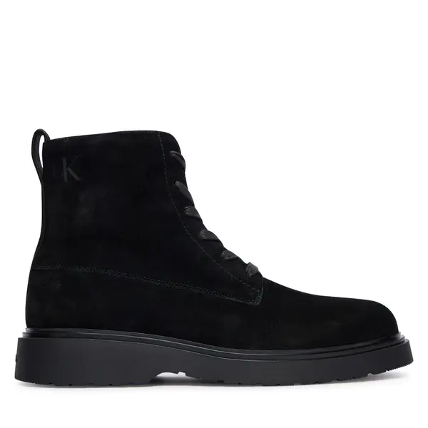Calvin Klein Gležnjače Calvin Klein Combat Ess Lace Up Zip Boot Su YM0YM01371 Crna