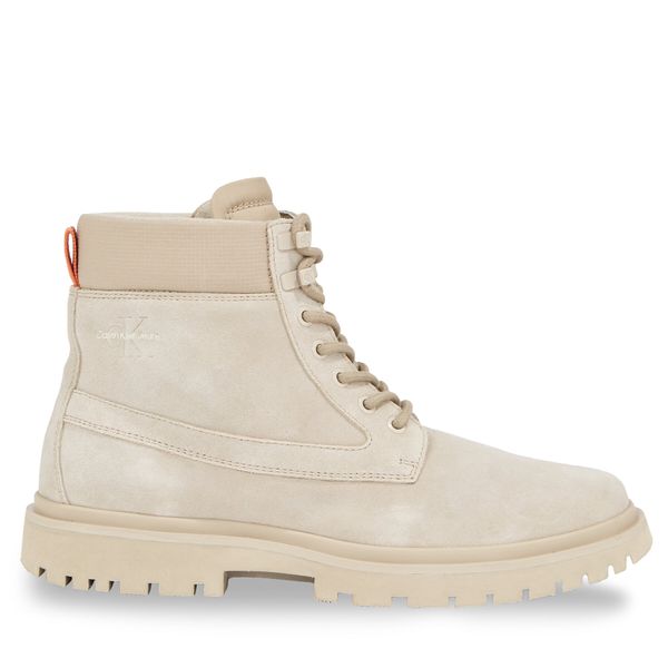 Calvin Klein Jeans Gležnjače Calvin Klein Jeans Eva Mid Laceup Boot Suede YM0YM00802 Smeđa