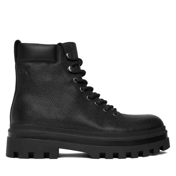 Calvin Klein Jeans Gležnjače Calvin Klein Jeans Lugged Hiking Lace Up Lth YM0YM01336 Crna