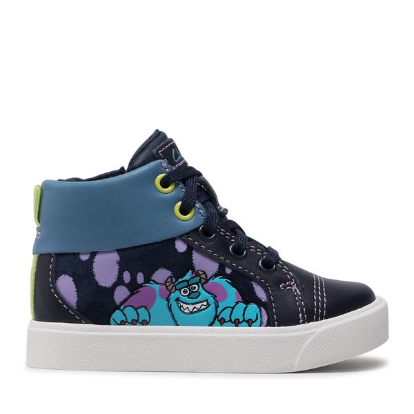 Clarks Gležnjače Clarks City Scare T 261576757 Navy Combi Lea