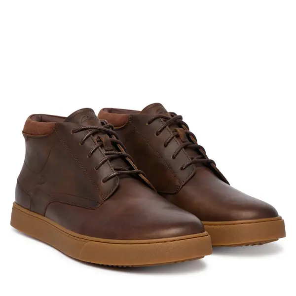 Clarks Gležnjače Clarks Lydford Mid 26327459 Tamno smeđa