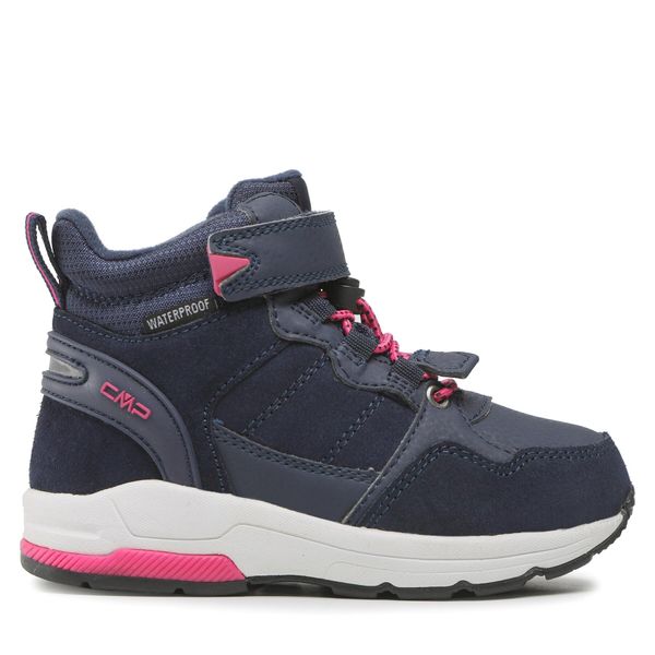 CMP Gležnjače CMP Kids Hadil Leather Wp Urban Shoes 3Q84524 Black Blue N950