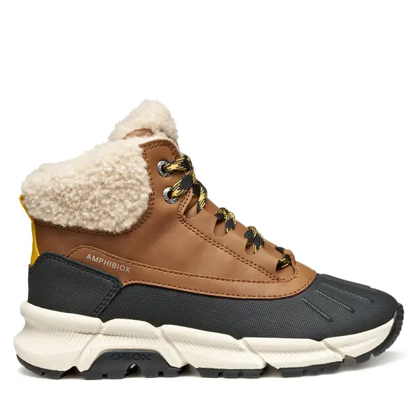 Geox Gležnjače Geox J Flexyper Plus J56LCB 0ME50 C0324 S Smeđa
