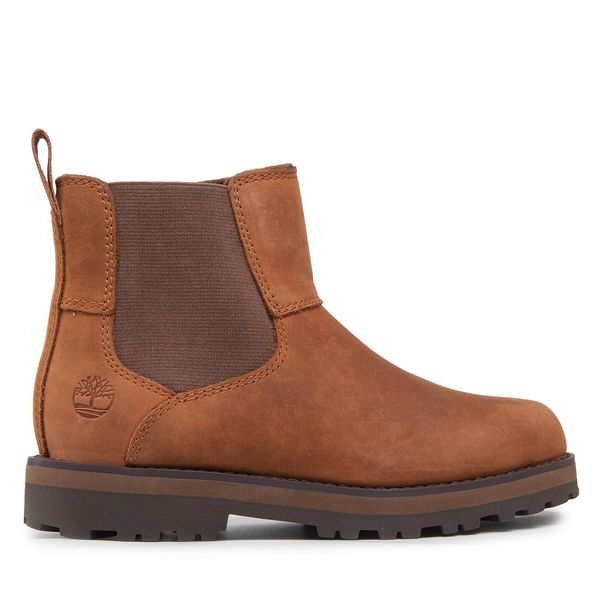 Timberland Gležnjače Timberland Courma Kid Chelsea TB0A25T43581 Md Brown Full Grain