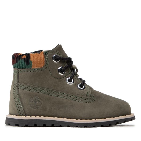 Timberland Gležnjače Timberland Pokey Pine TB0A2H59A581 Dk Green Nubuck/W Camo