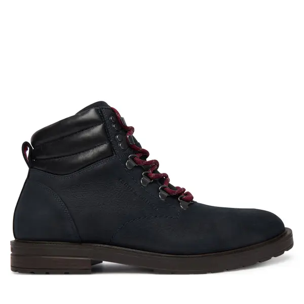 Tommy Hilfiger Gležnjače Tommy Hilfiger Cleated Hilfiger Wrm Hook Boot FM0FM05699 Tamnoplava