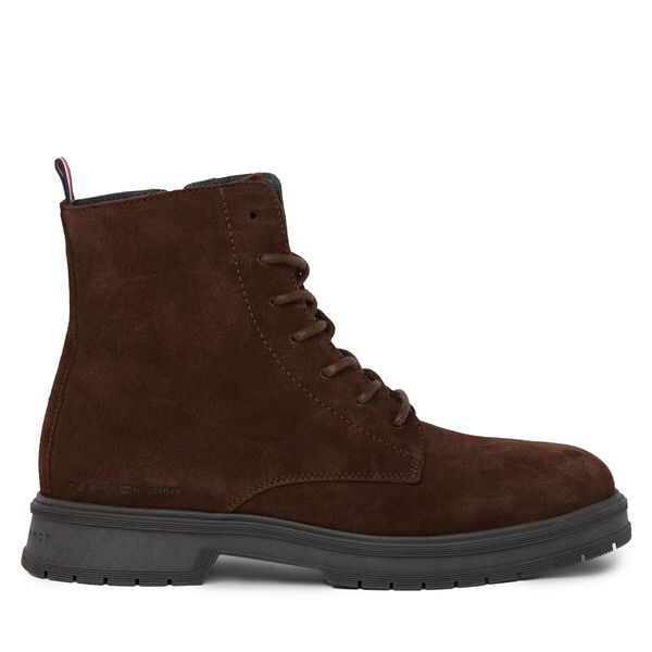 Tommy Hilfiger Gležnjače Tommy Hilfiger Hilfiger Core Suede Boot FM0FM04674 Cocoa GT6