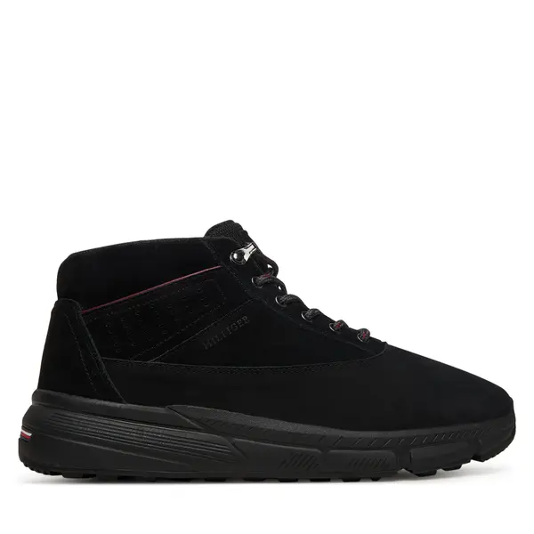Tommy Hilfiger Gležnjače Tommy Hilfiger Hilfiger W Nbk Sde Hybrid Boot FM0FM05609 Crna