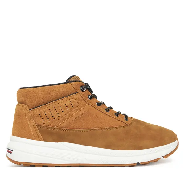 Tommy Hilfiger Gležnjače Tommy Hilfiger Hilfiger W Nbk Sde Hybrid Boot FM0FM05609 Smeđa