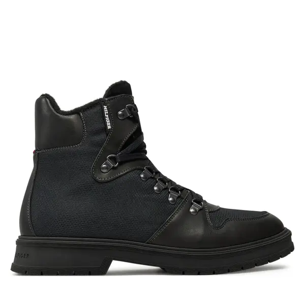 Tommy Hilfiger Gležnjače Tommy Hilfiger Hilfiger Warm Cordura Mix Boot FM0FM05180 Crna