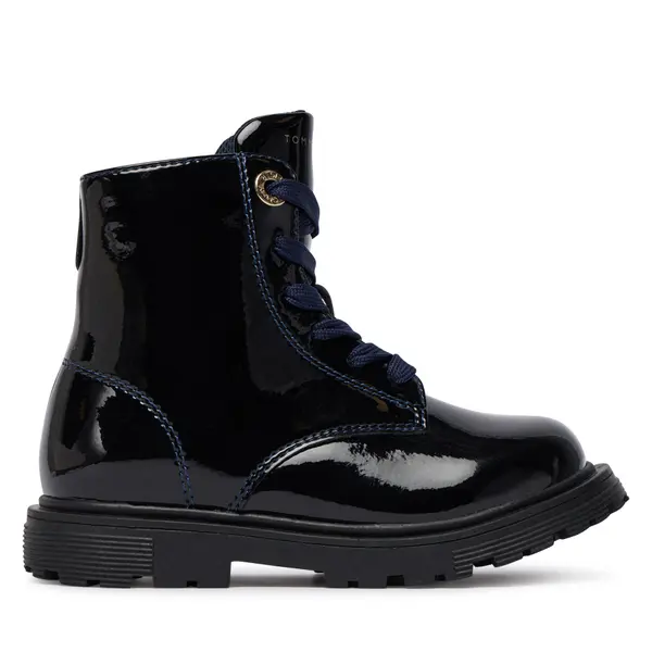 Tommy Hilfiger Gležnjače Tommy Hilfiger Lace-Up Bootie T1A5-34005-1237 M Tamnoplava