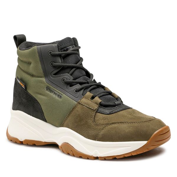 Tommy Hilfiger Gležnjače Tommy Hilfiger Outdoor Leather Boot Cordura FM0FM04251 Kaki
