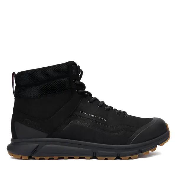 Tommy Hilfiger Gležnjače Tommy Hilfiger Outdoor Runner Hi Wpm FM0FM05575 Crna