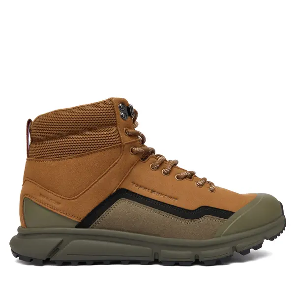 Tommy Hilfiger Gležnjače Tommy Hilfiger Outdoor Runner Hi Wpm FM0FM05575 Smeđa
