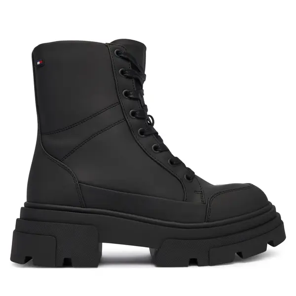 Tommy Hilfiger Gležnjače Tommy Hilfiger Tommytech Water Repellent Laceup FW0FW09161 Crna