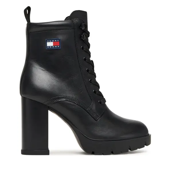 Tommy Jeans Gležnjače Tommy Jeans Tjw Lace Up EN0EN02832 Crna