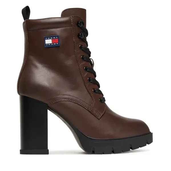 Tommy Jeans Gležnjače Tommy Jeans Tjw Lace Up EN0EN02832 Smeđa