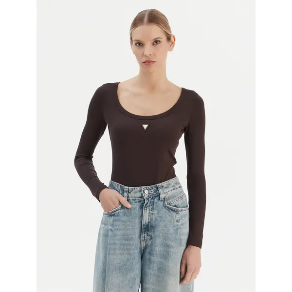 Guess Guess Bodi V4YP07 J1314 Smeđa Slim Fit