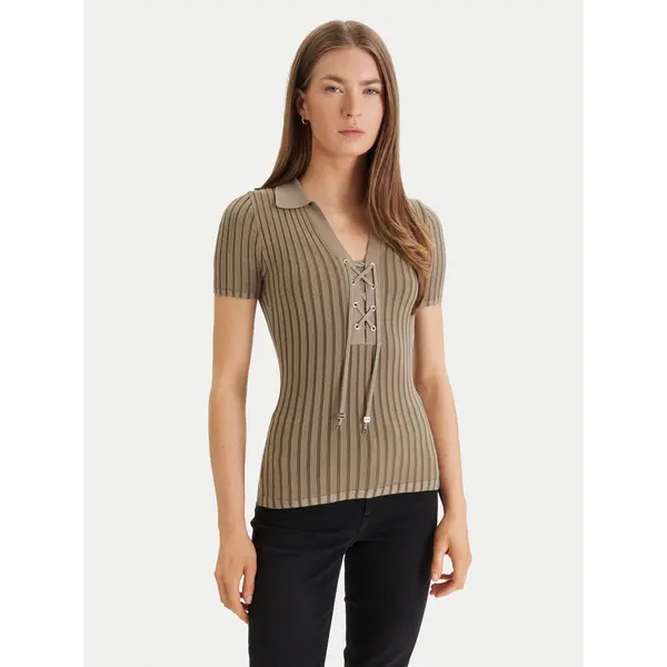 Guess Guess Džemper W6GR09 Z0590 Zelena Regular Fit