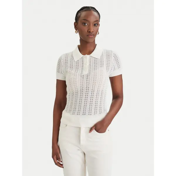 Guess Guess Džemper W6GR25 Z0672 Bijela Regular Fit