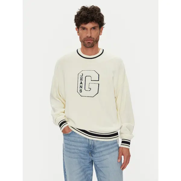 Guess Jeans Guess Jeans Džemper M5YR21 Z3HM1 Écru Regular Fit