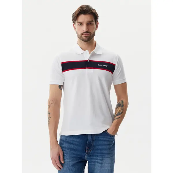 Guess Jeans Guess Jeans Polo M5GP29 KCJV1 Bijela Regular Fit