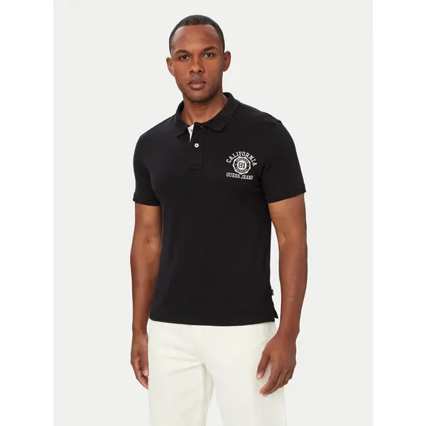 Guess Jeans Guess Jeans Polo M6YP05 K3978 Crna Regular Fit