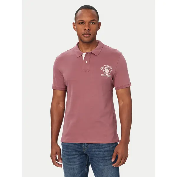 Guess Jeans Guess Jeans Polo M6YP05 K3978 Ljubičasta Regular Fit