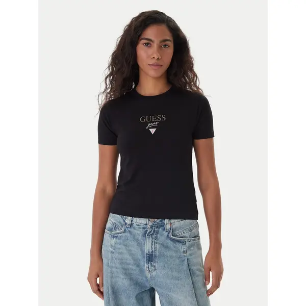Guess Jeans Guess Jeans T-shirt 180328 Crna Classic Fit