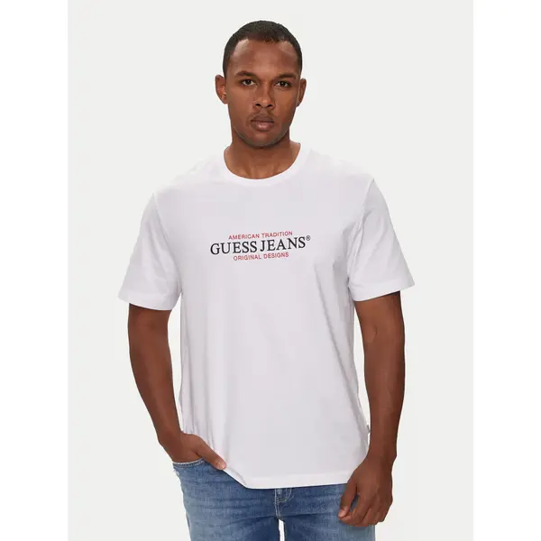 Guess Jeans Guess Jeans T-shirt M4YI42 K8FQ4 Bijela Regular Fit